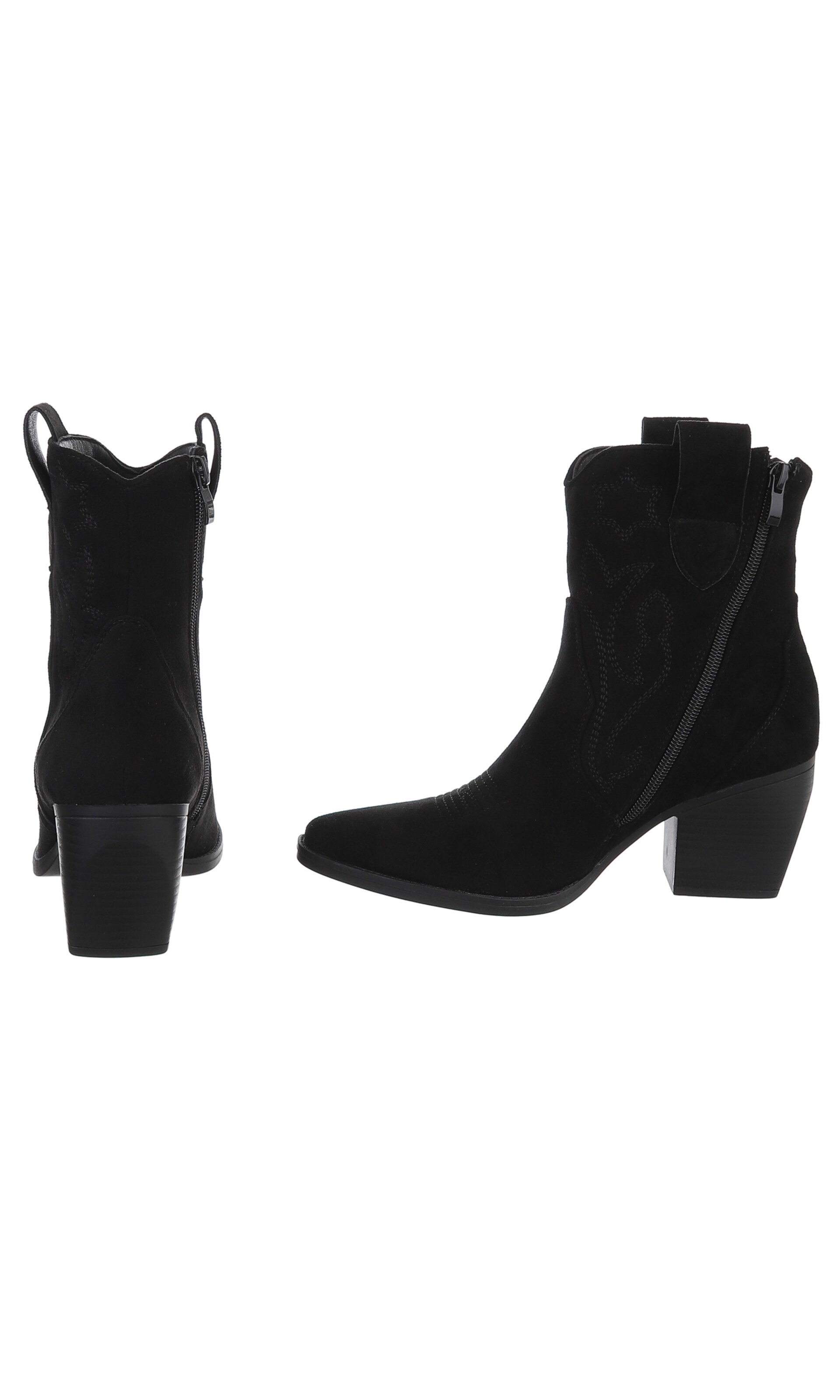 Ital-Design Cowboy Boots in Black