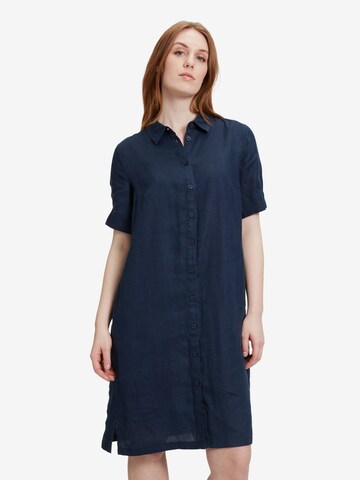 Betty & Co Shirt Dress in Blue: front