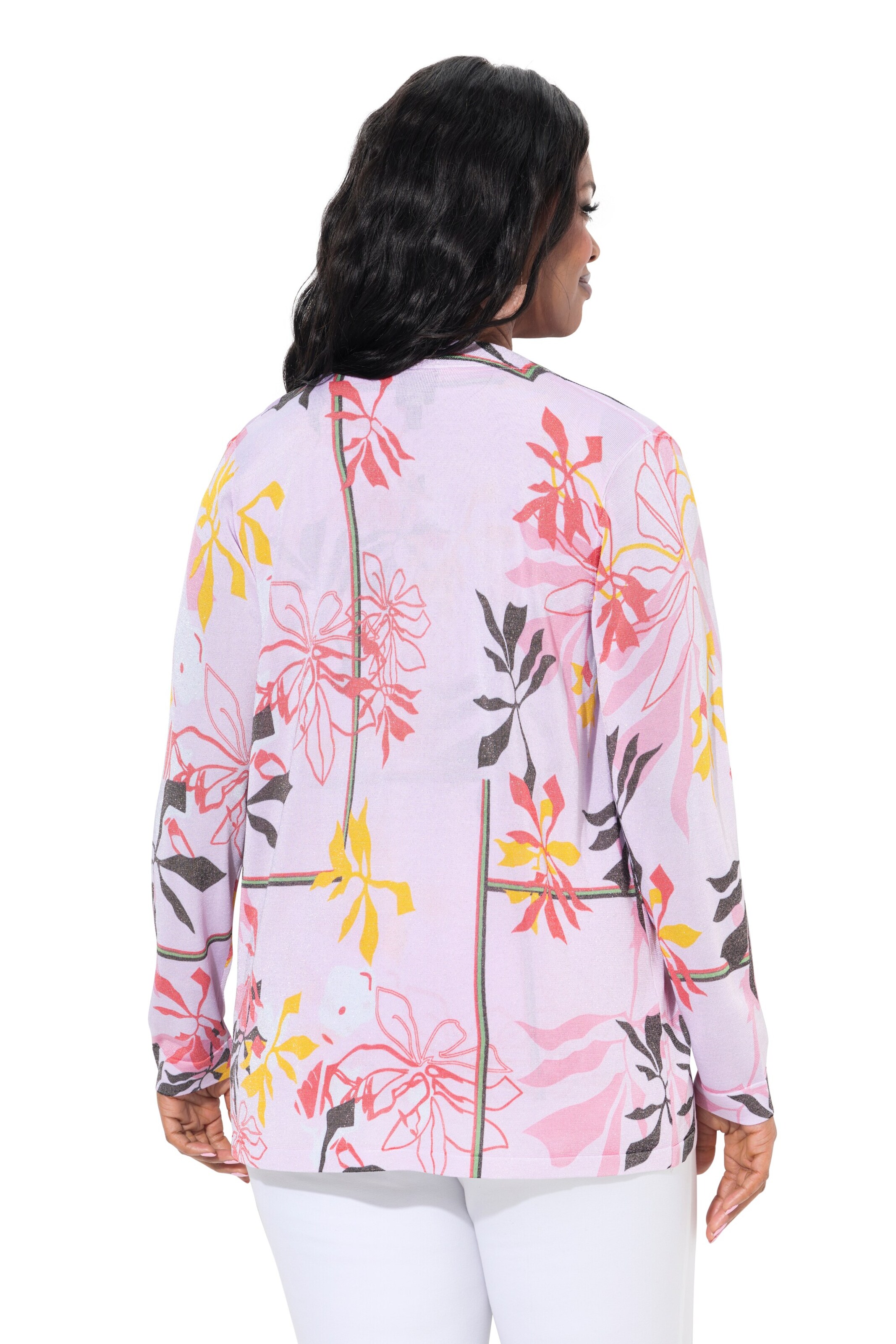 Ulla Popken Strickjacke in Pink