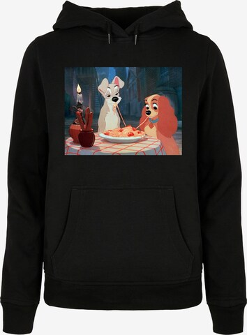 ABSOLUTE CULT Sweatshirt 'Lady And The Tramp - Spaghetti Photo' in Black: front