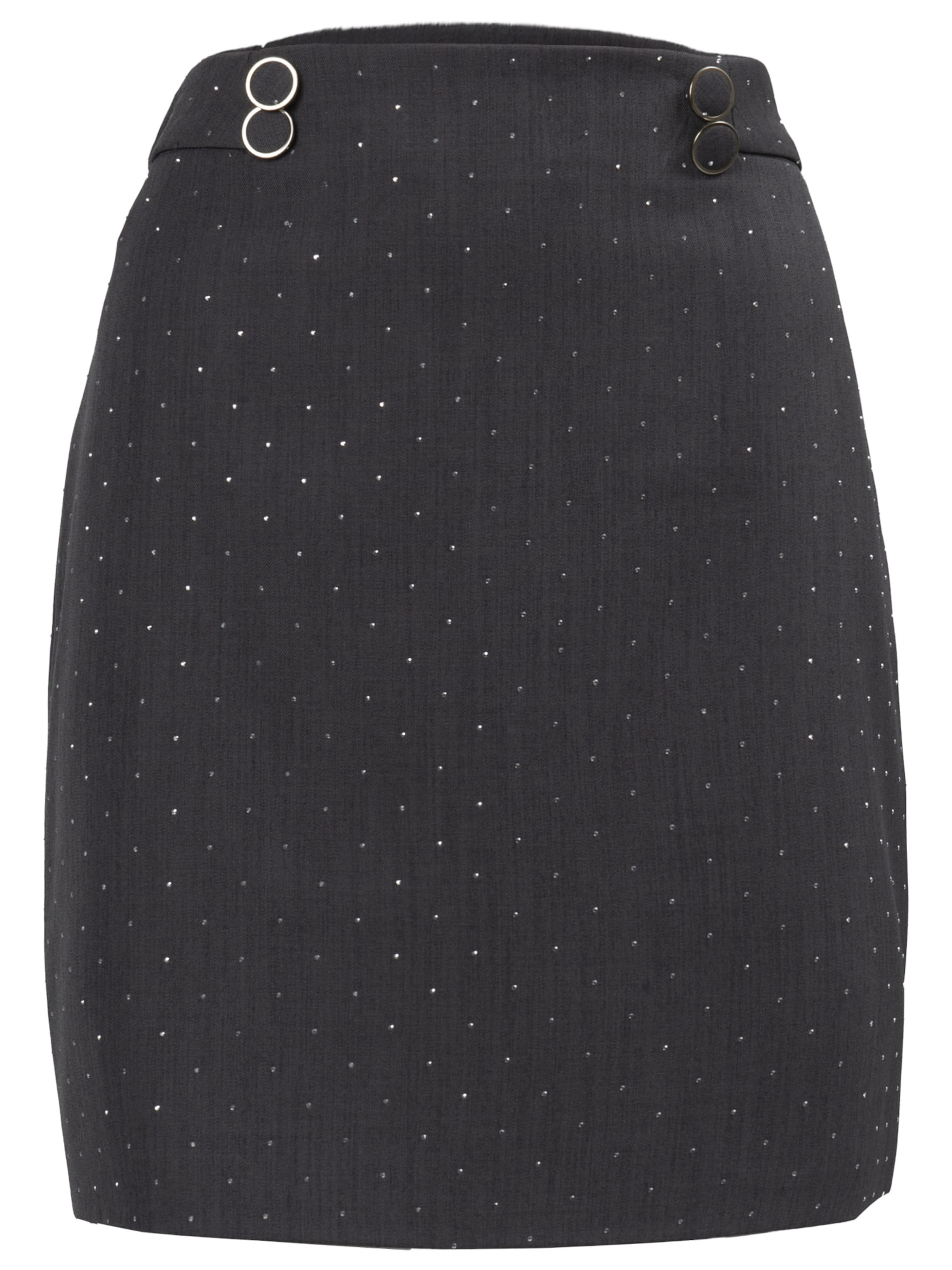 Influencer Φούστα σε γκρι: μπροστά