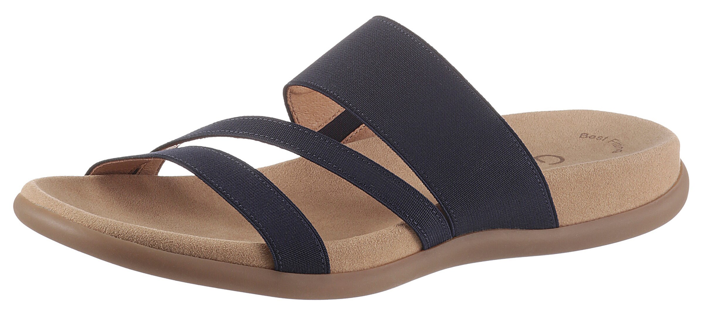 GABOR Šľapky - Modrá: predná strana