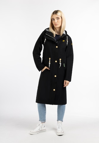 Schmuddelwedda Raincoat in Black: front