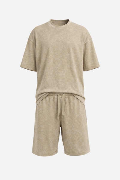 BRAVE SOUL Tenue d'intérieur en L en beige foncé, Vue avec produit