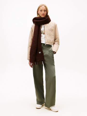 Écharpe 'Heritage' Tommy Jeans en marron : devant