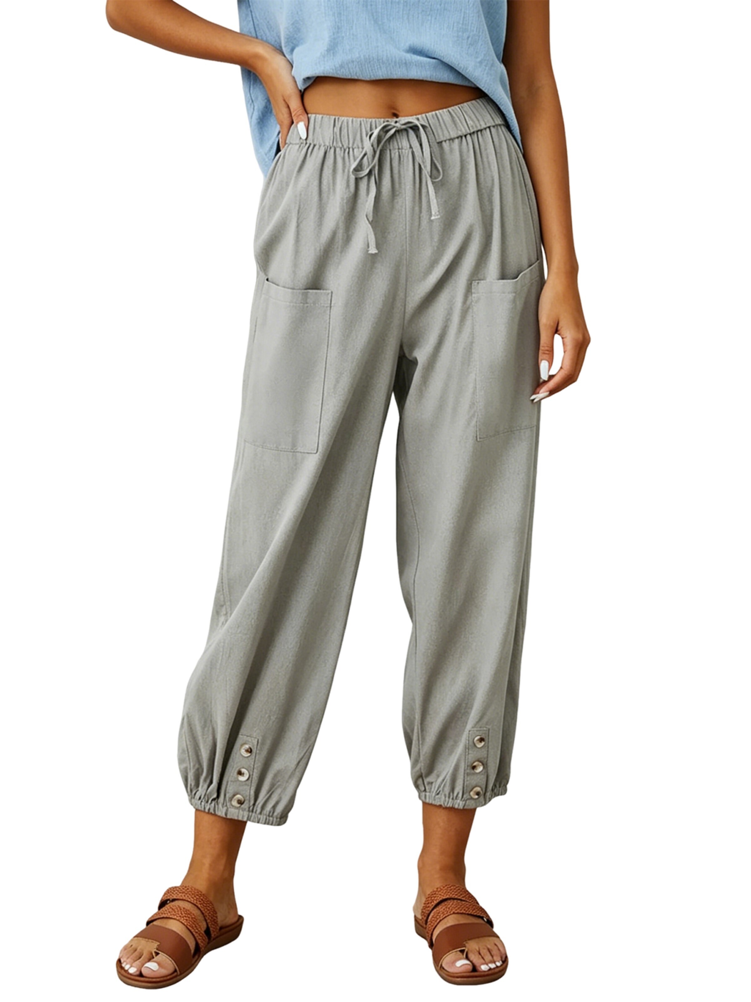 KoJooin Pants 'Sommer' in Grey: front