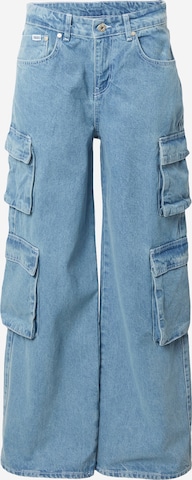 Loosefit Jeans cargo The Ragged Priest en bleu : devant