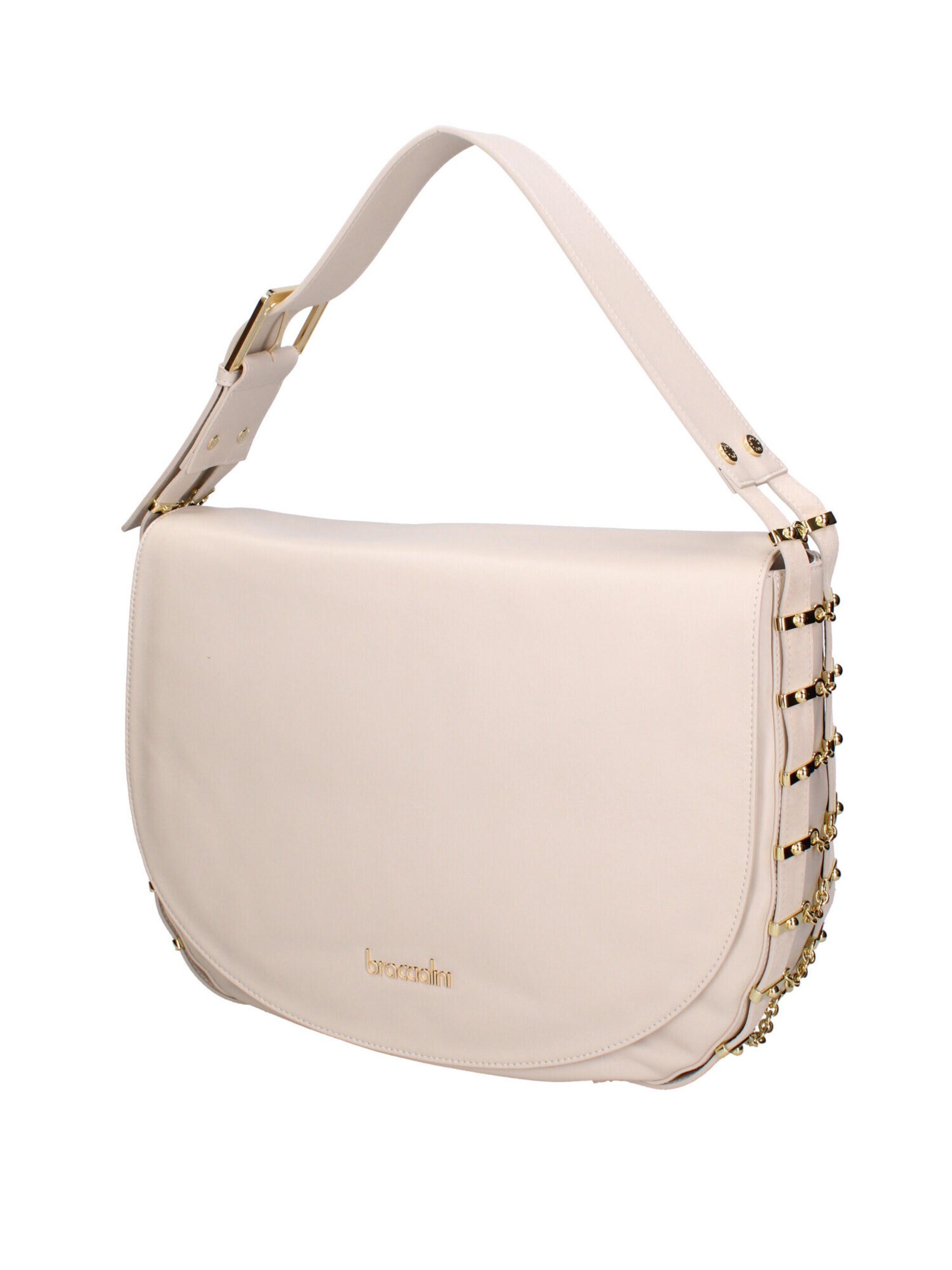 Borsa a spalla di Braccialini in beige: frontale