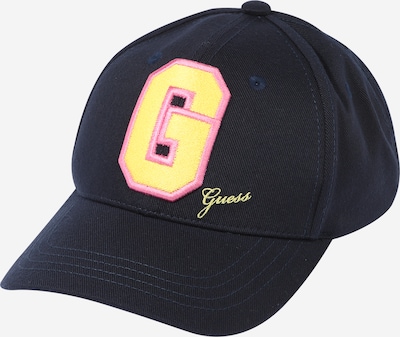 GUESS Keps i mörkblå / gul / rosa, Produktvy