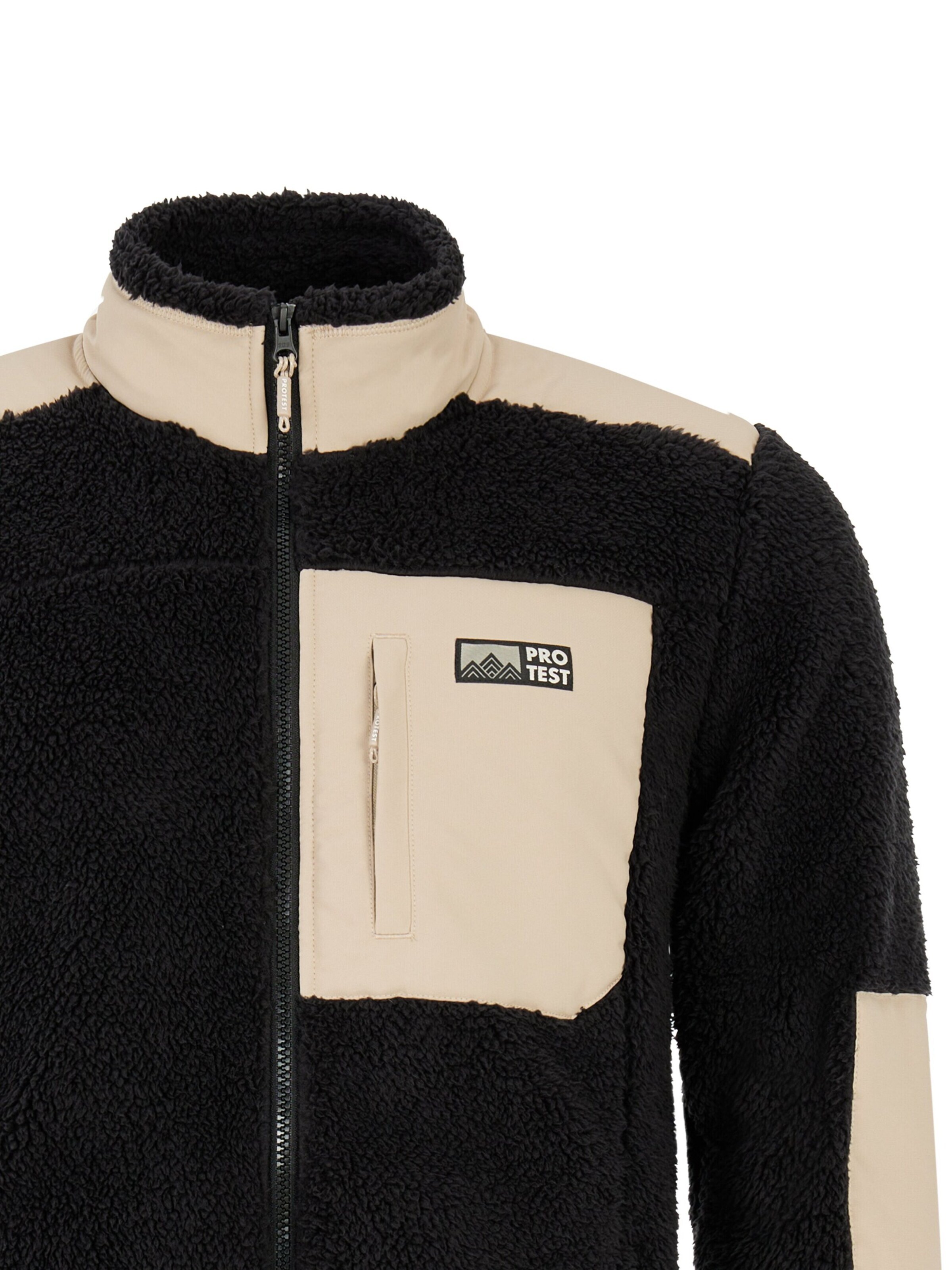 PROTEST Fleecejacke 'PRTBleaker'‌‌‌‌‌‌‌‌‌‌ in Schwarz