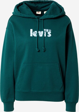 LEVI'S ® Dressipluus 'Graphic Standard Hoodie', värv roheline: eest vaates