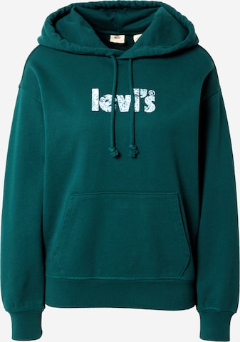 LEVI'S ® Bluzka sportowa 'Graphic Standard Hoodie' w kolorze zielony: przód