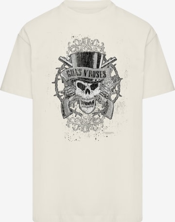 F4NT4STIC T-Shirt 'Guns 'N' Roses Skull and Pistols' in Beige: Vorderseite