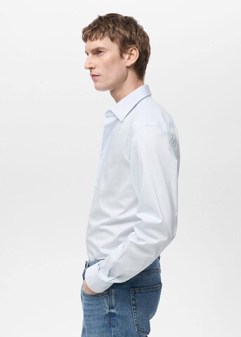 MANGO MAN Regular fit Button Up Shirt 'Play' in Blue