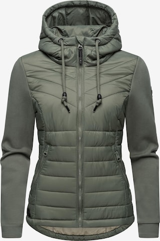Ragwear Between-season jacket 'Sandrra' in Green: front