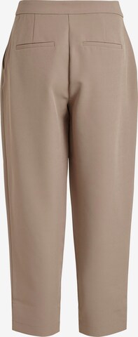 VILA Loose fit Pleat-Front Pants 'Petria' in Beige