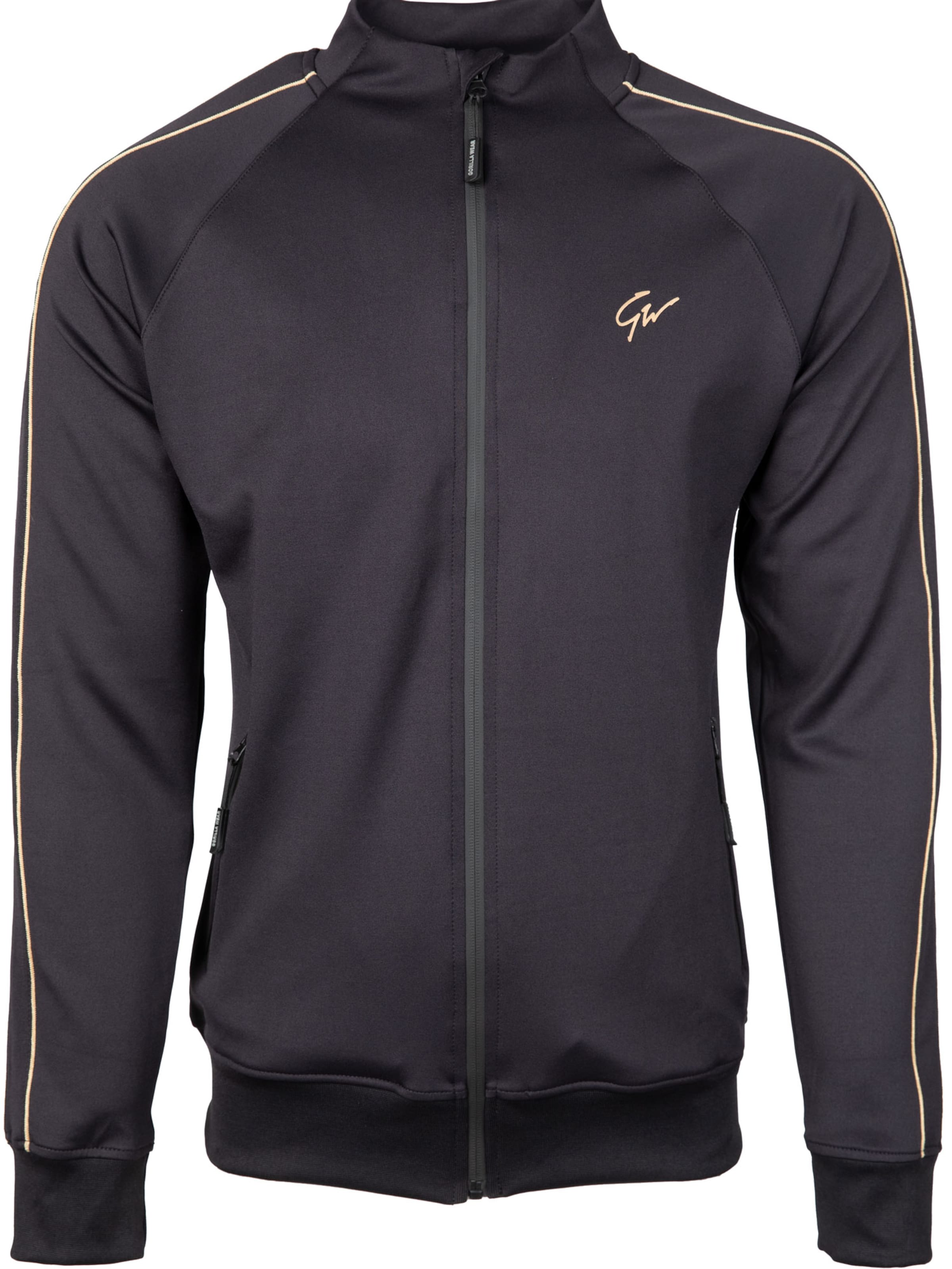 Gorilla Wear Sweatvest in Zwart: voorkant