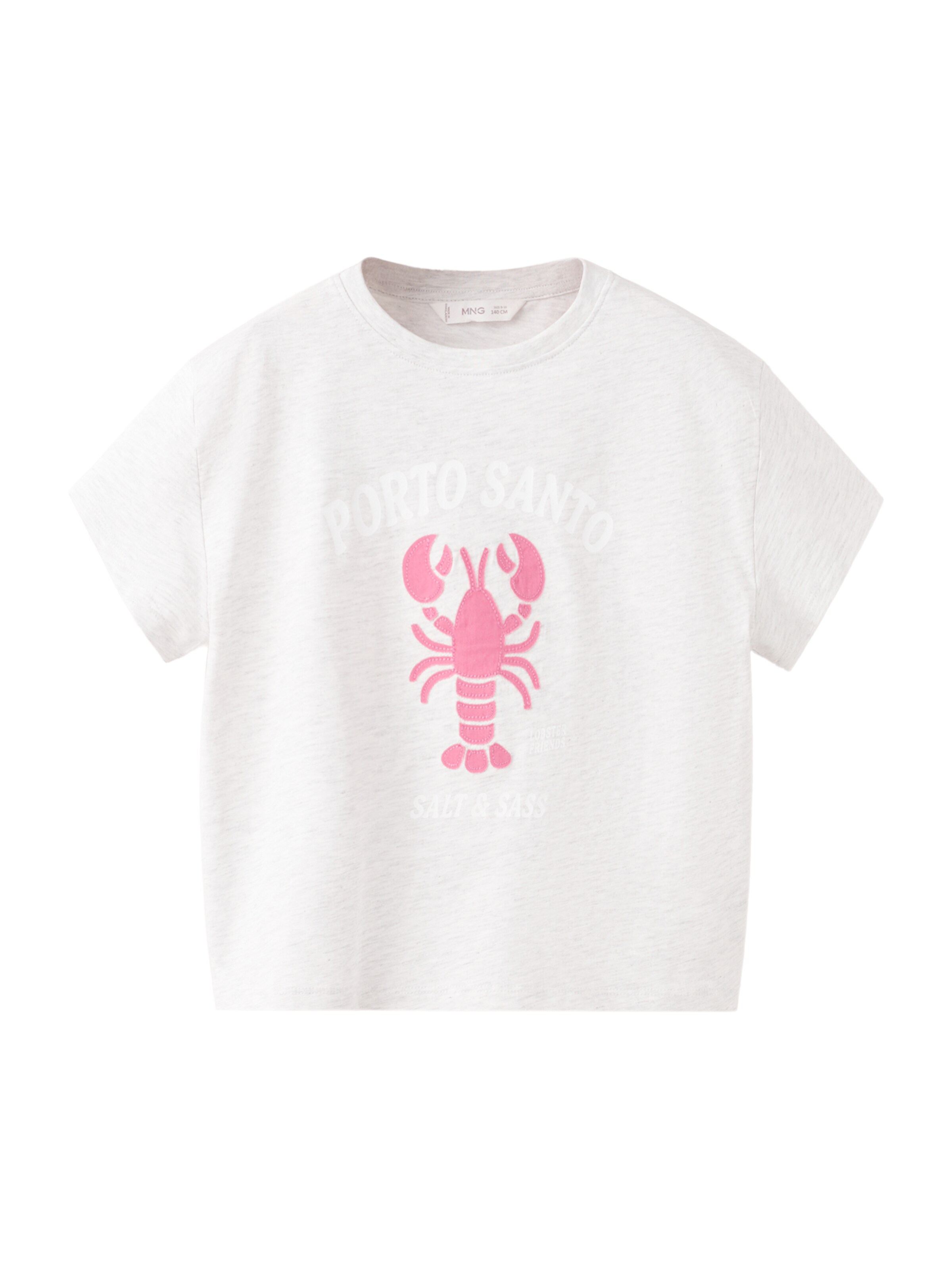 MANGO KIDS Shirt 'PORTO' in Grey: front