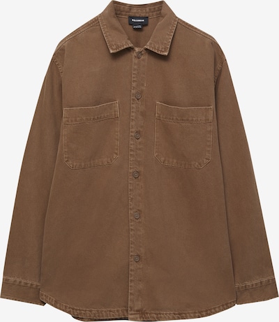 Pull&Bear Button Up Shirt in Brown, Item view