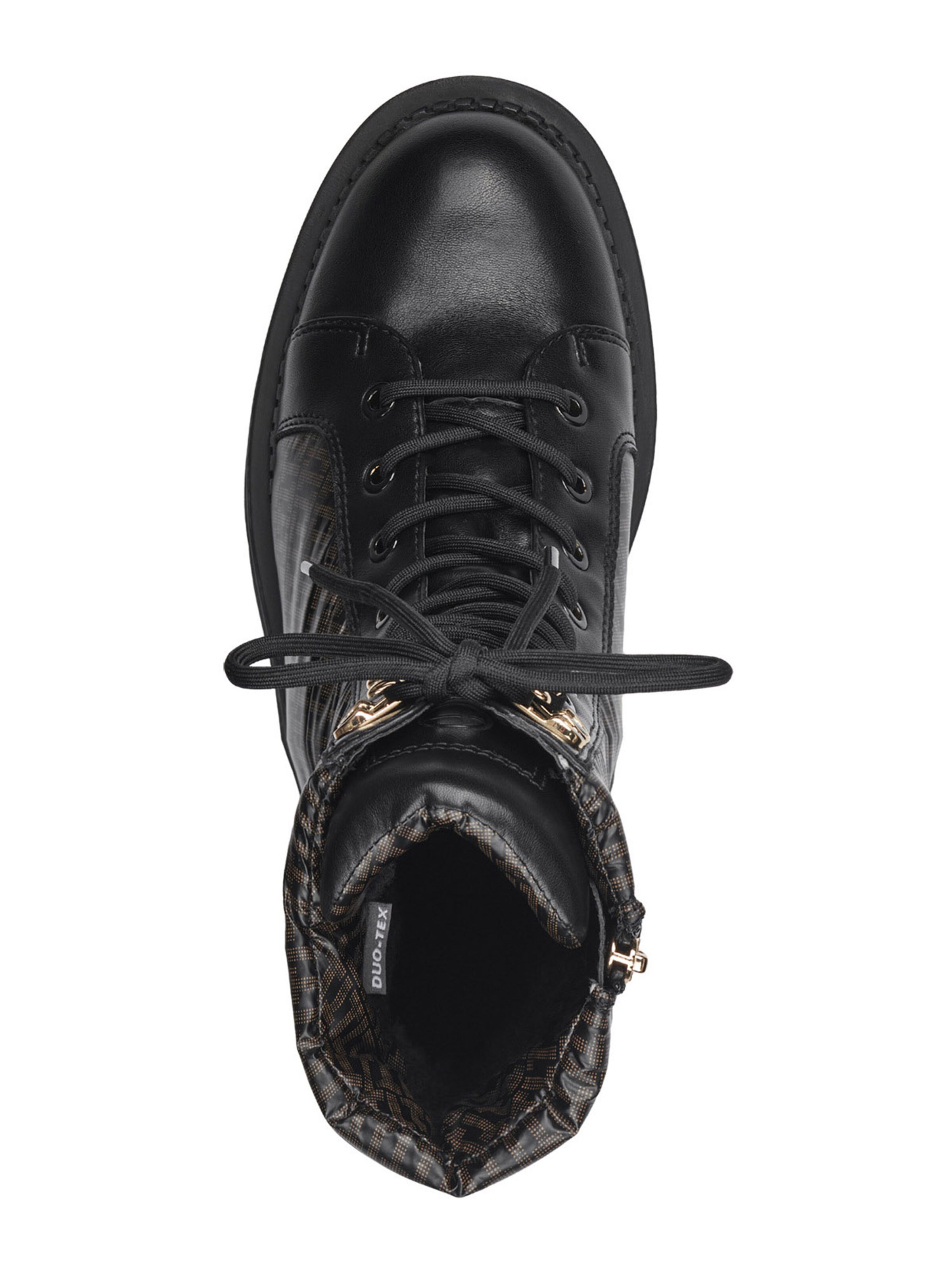 Tamaris Lace-up bootie in Black