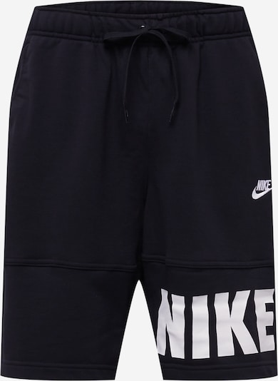 Pantaloni Nike Sportswear pe negru / alb, Vizualizare produs