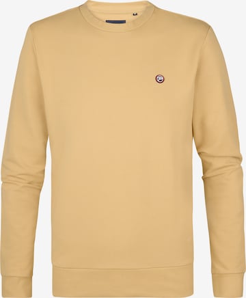 Sweat-shirt Petrol Industries en marron : devant