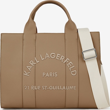 Sacs à main ' Rue St-Guillaume' Karl Lagerfeld en marron : devant