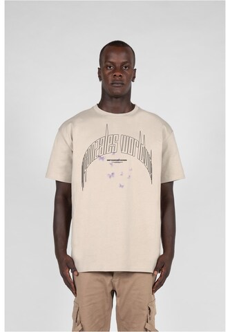 Maglietta 'Metamorphose V.3' di MJ Gonzales in beige: frontale
