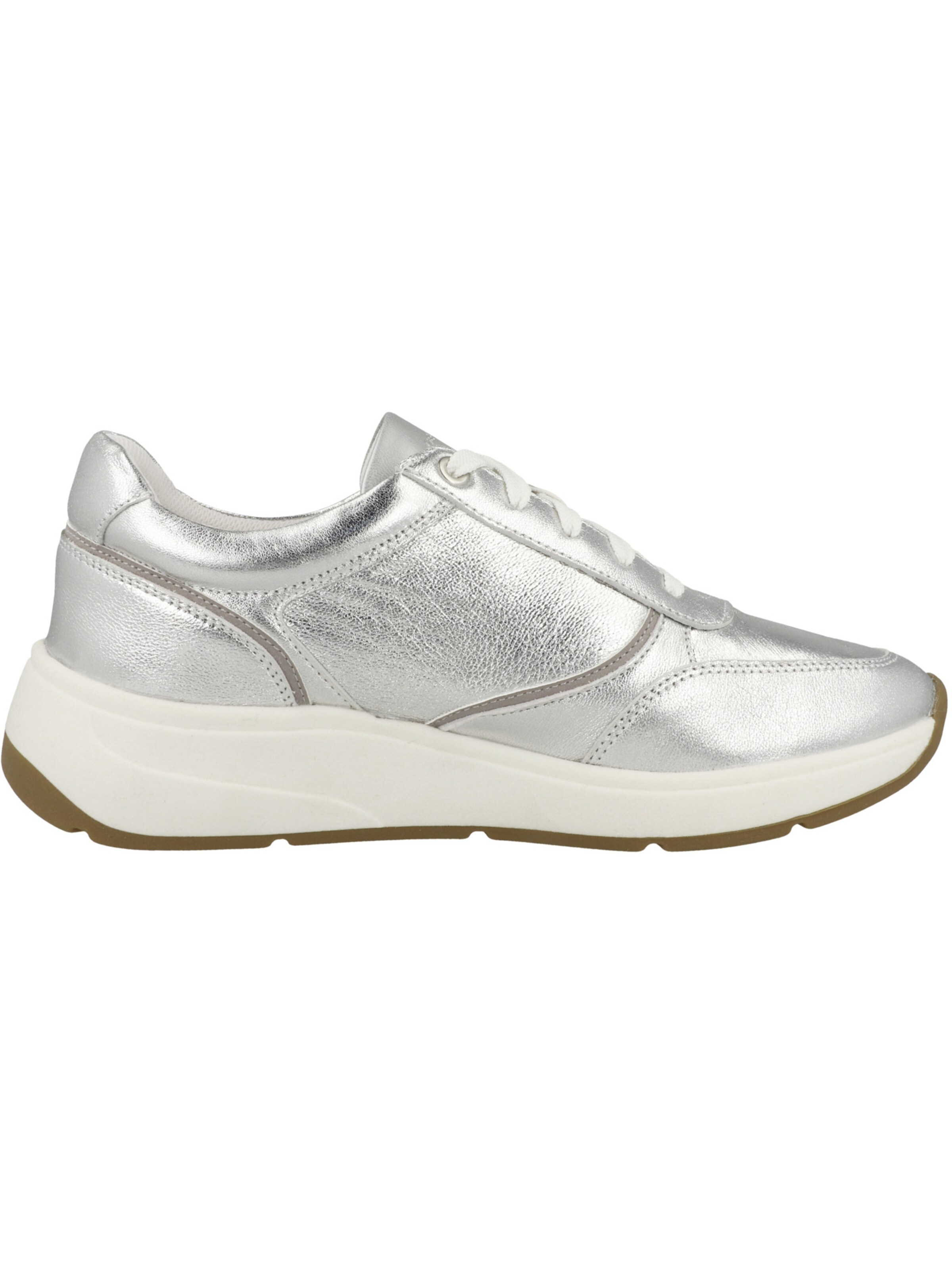 GEOX Sneakers laag 'D Cristael E' in Zilver