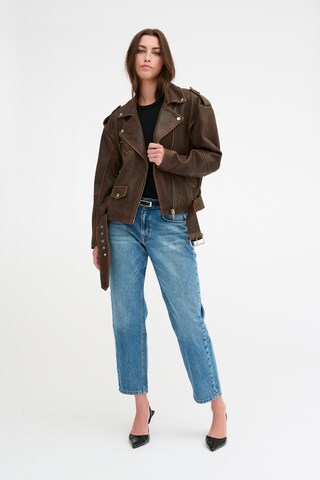 My Essential Wardrobe Between-Season Jacket 'Gilo ' in Brown