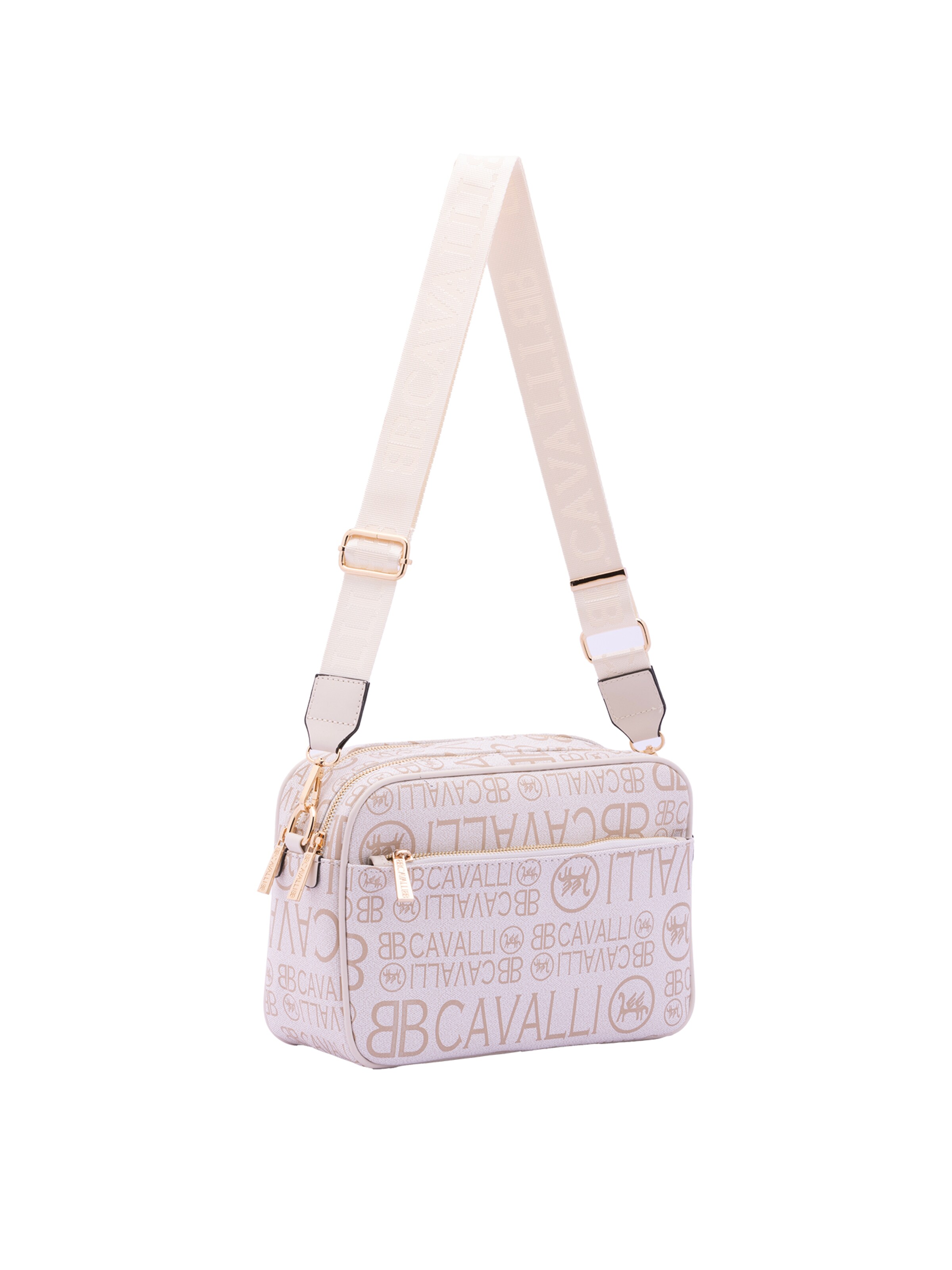 Borsa a tracolla di B. Cavalli in bianco