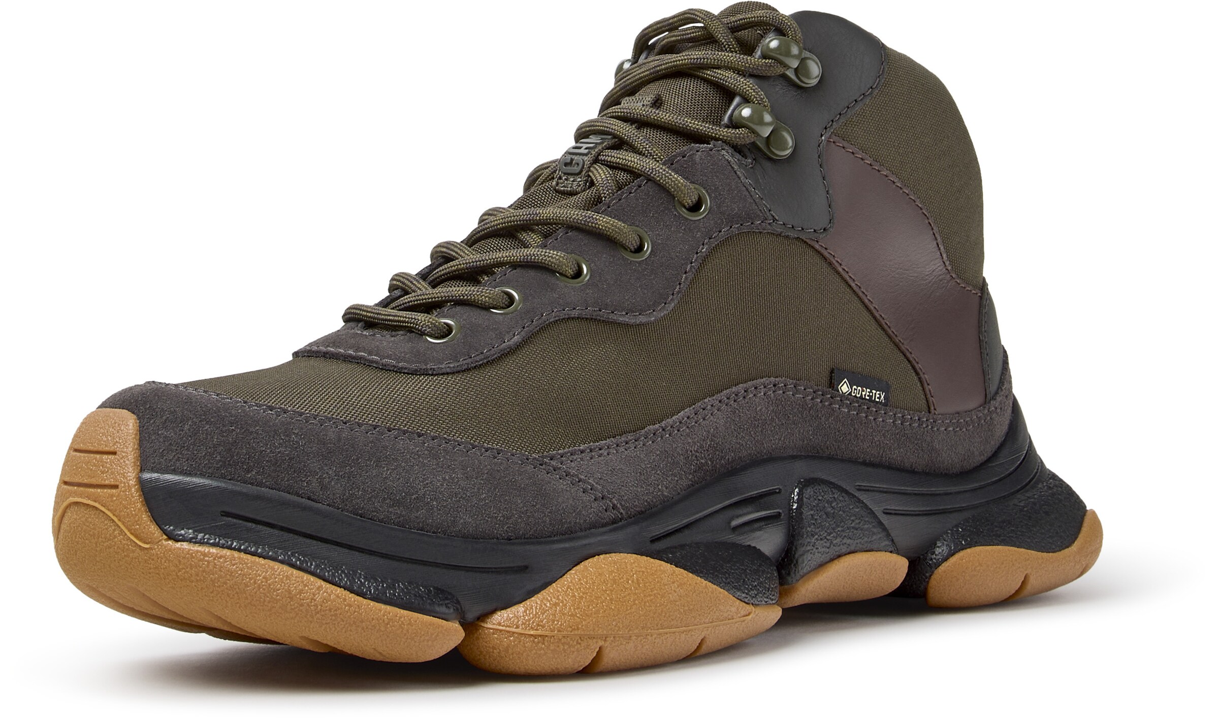 CAMPER - Sapatilhas altas ' Karst 2 ' em verde: frente