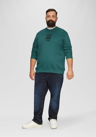 Sweat-shirt s.Oliver Red Label Big & Tall en vert