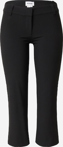 WEEKDAY Slim fit Pants in Black: front