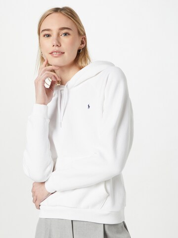 Sweat-shirt Polo Ralph Lauren en blanc : devant