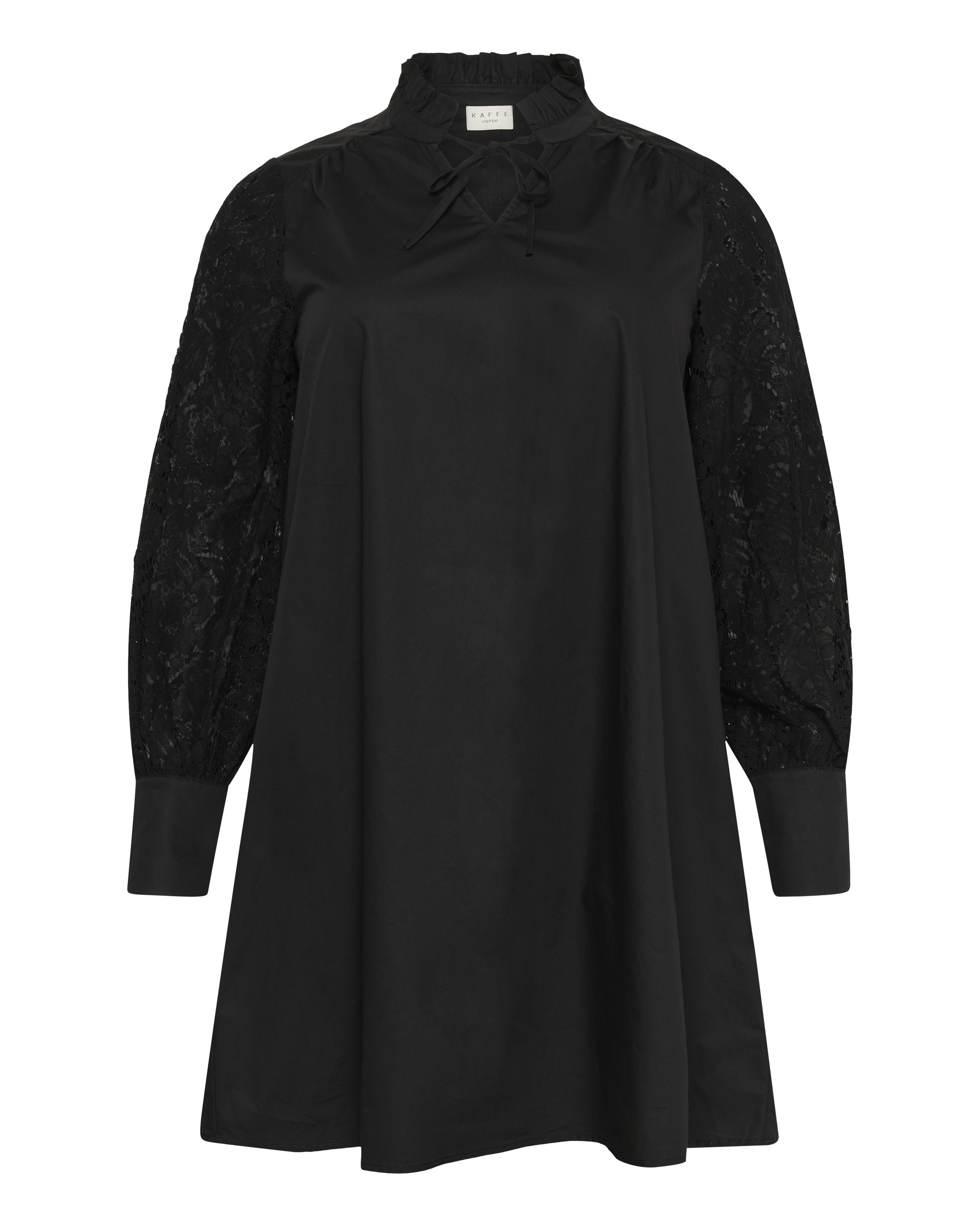 KAFFE CURVE Φόρεμα 'Mynthia' σε μαύρο: μπροστά