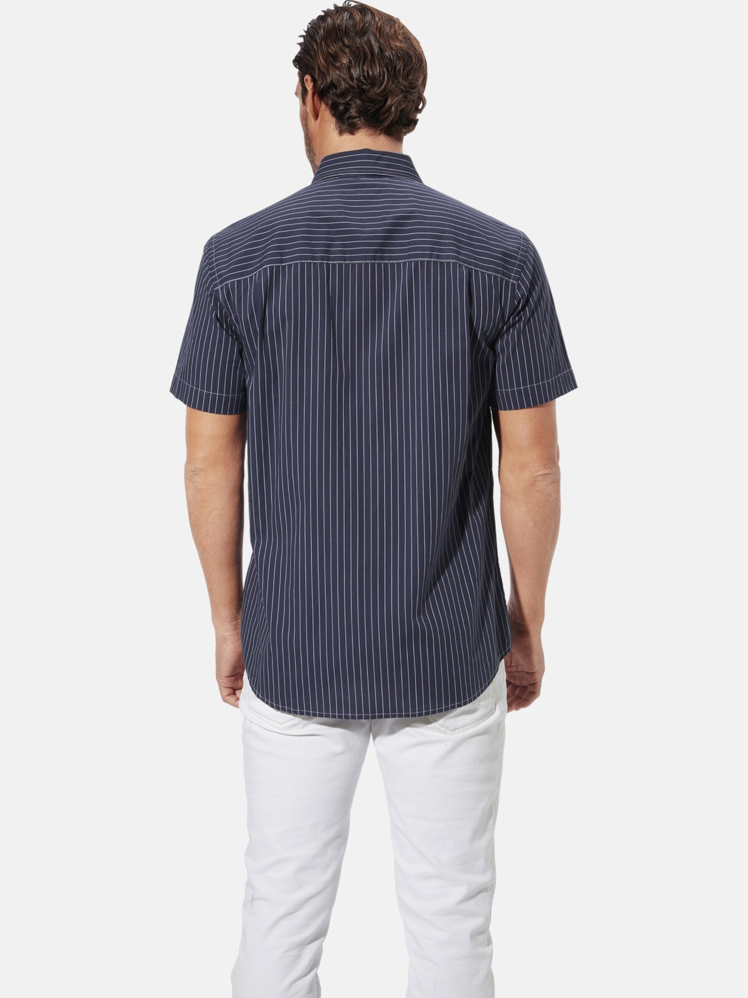 BABISTA Regular fit Button Up Shirt 'Napoleo' in Blue