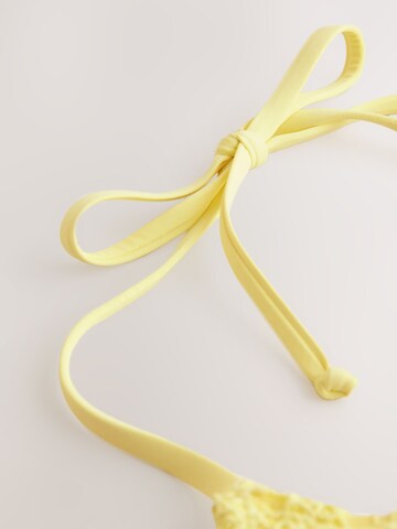 Triangle Hauts de bikini Next en jaune