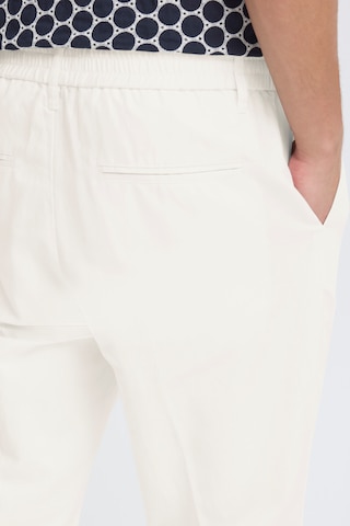 Casual Friday Regular Chino trousers ' CFMarc Linen Mix ' in White