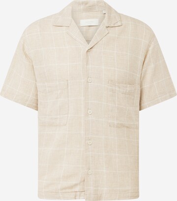 Coupe regular Chemise 'CAIRO' JACK & JONES en beige : devant