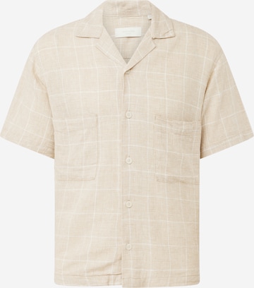 Coupe regular Chemise 'CAIRO' JACK & JONES en beige : devant