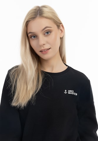 DreiMaster Maritim Sweatshirt 'Kilata' in Black