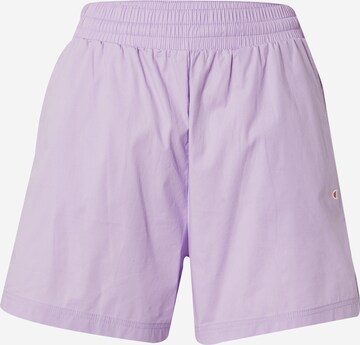 Champion Authentic Athletic Apparel - Calças em roxo: frente