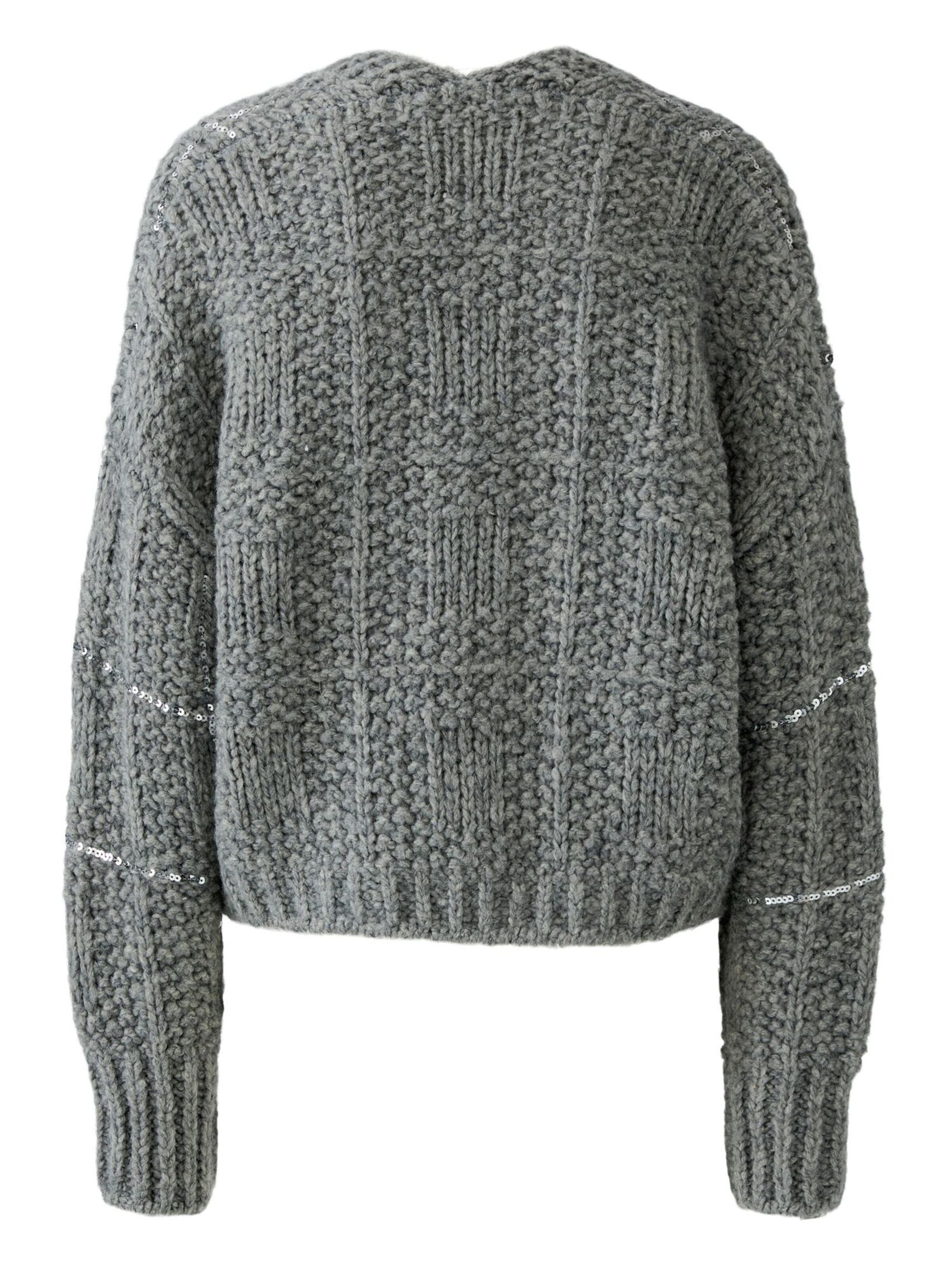 OUI Strickjacke in Grau