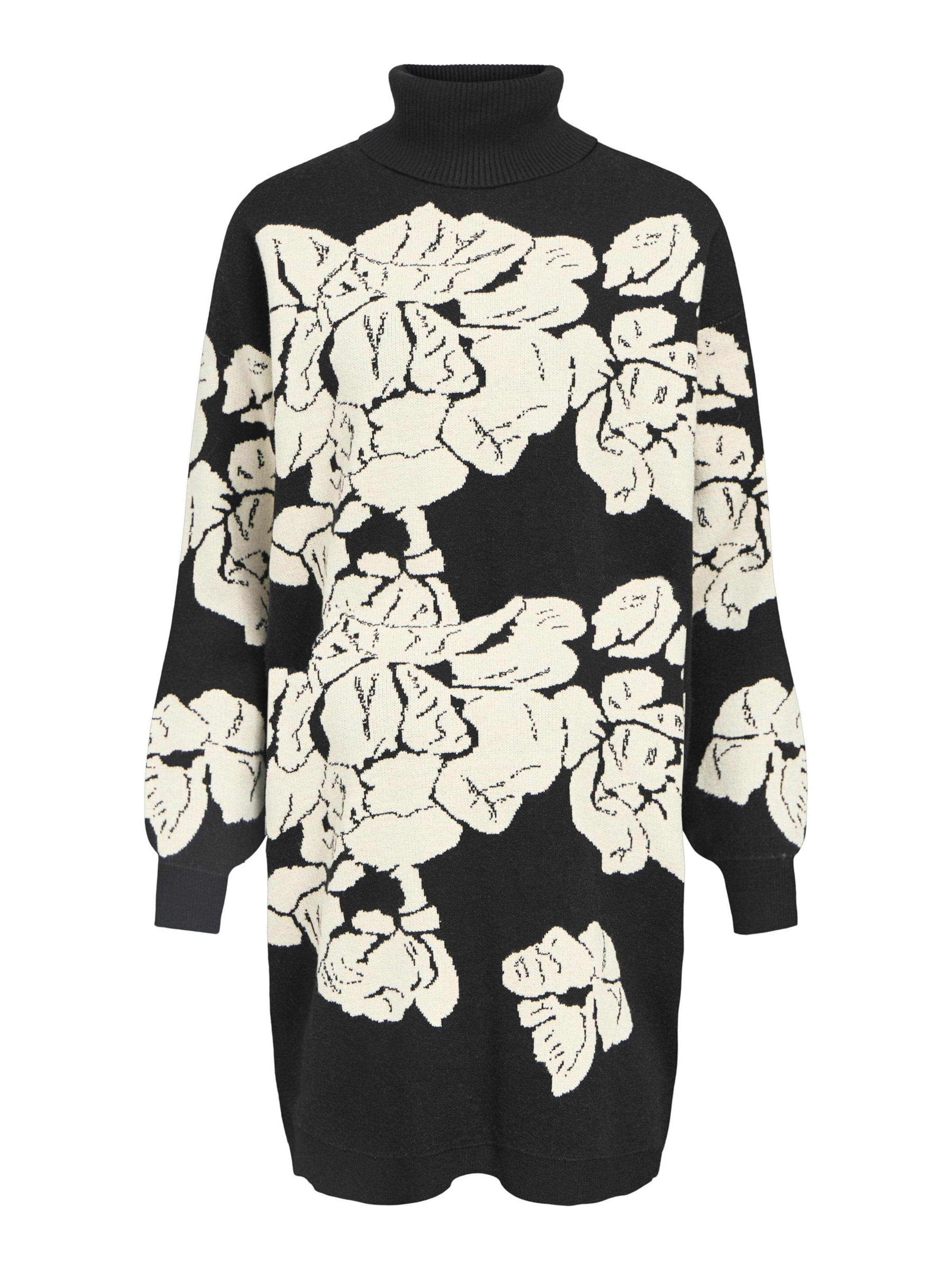 OBJECT Strickkleid 'OBJRay' in Schwarz: Vorderseite