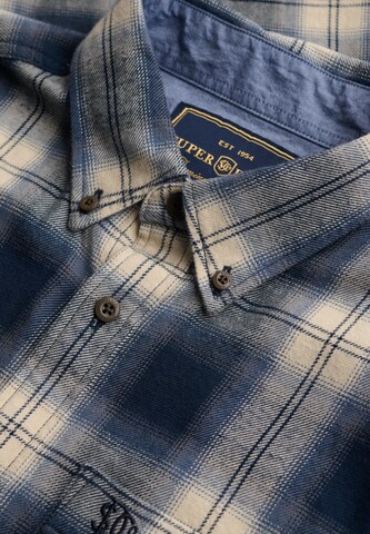 Superdry & Co Regular fit Overhemd in Blauw