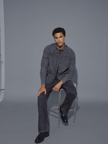 BLEND Regular fit Button Up Shirt 'BHDargo' in Grey