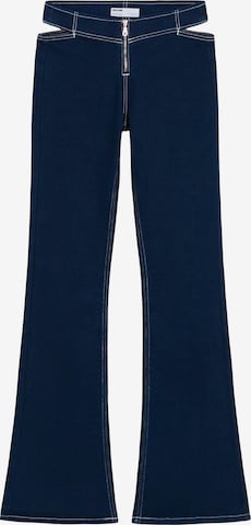 Bershka Flared Jeans in Blue: front