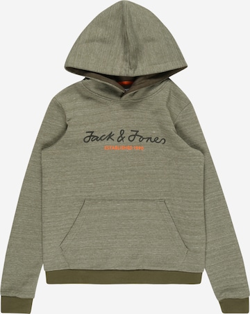 Jack & Jones Junior كنزة رياضية 'COBERG' بلون أخضر: الأمام