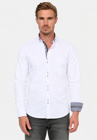 Chemise Rusty Neal en blanc : devant